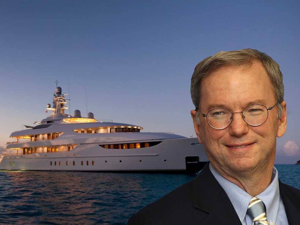 Google Chairman Eric Schmidt and his 72 million charter yacht Oasis - Image credit to Business - google-chairman-eric-schmidt-and-his-72-million-charter-yacht-oasis